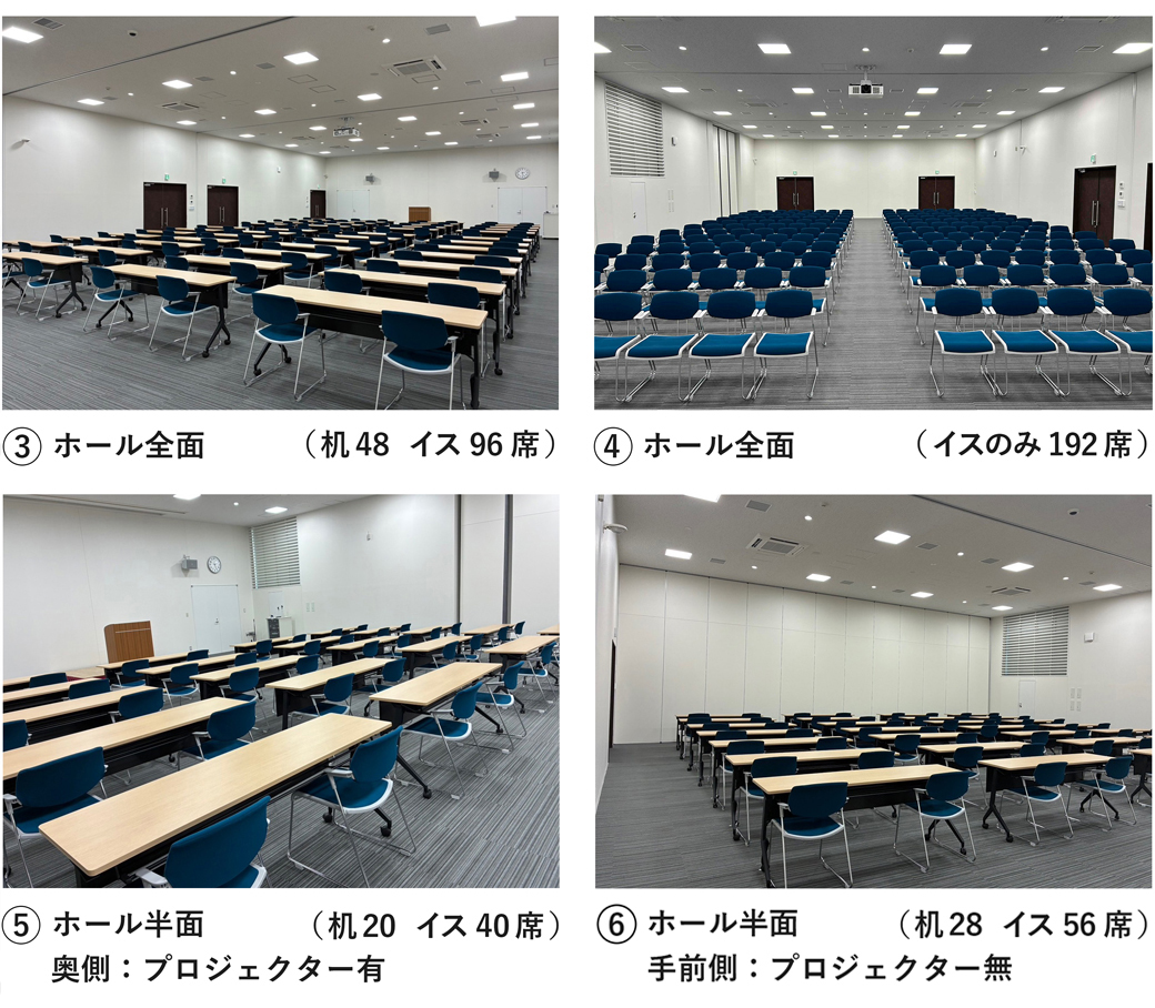 SK駅前ホールの見取り図