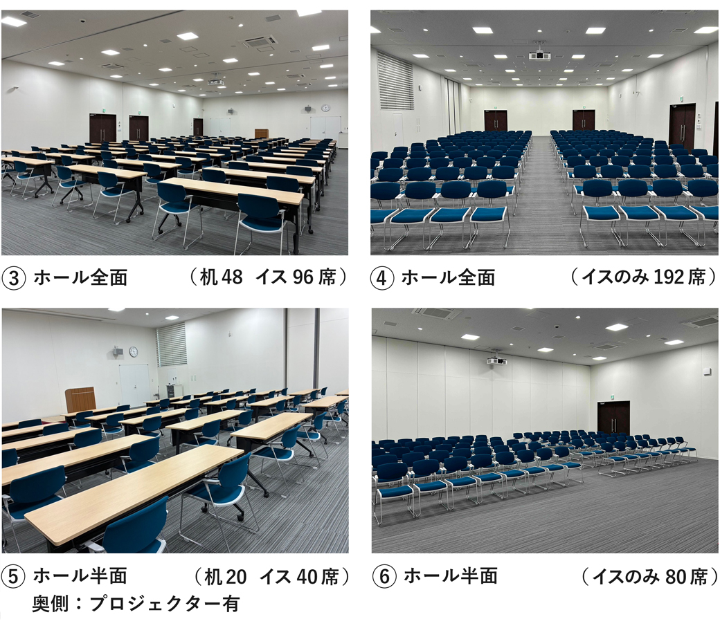 SK駅前ホールの見取り図